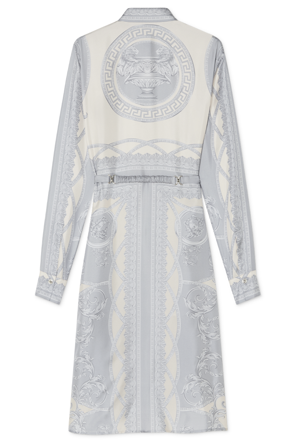 La Coupe des Dieux Shirt Dress-GRY/CHMP-36-CLOTHINGDRESSCASUAL-VERSACE