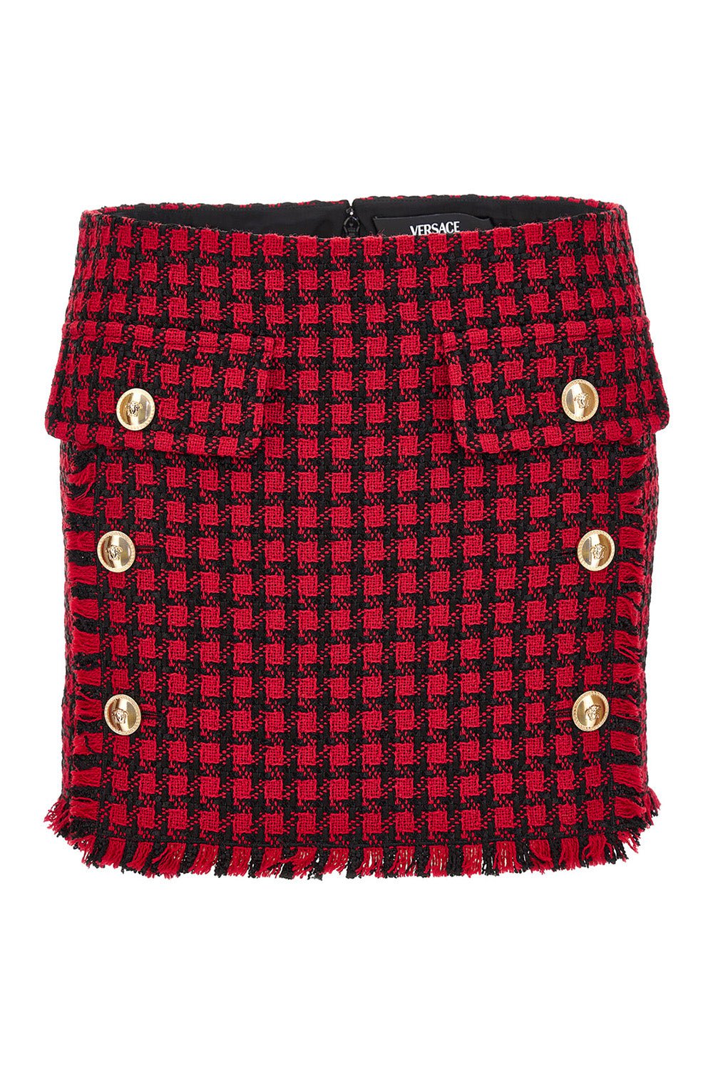 Windowpane Mini Skirt