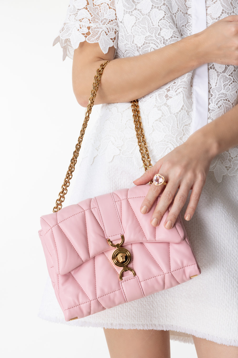 Klieo Shoulder Bag - English Rose-ENGRSEGL-O/S-HANDBAGSHOULDER-VERSACE