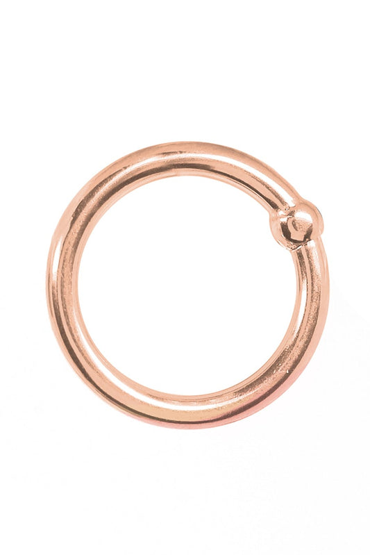 VIRA-Fixed Bead Ring - 16G-ROSE GOLD