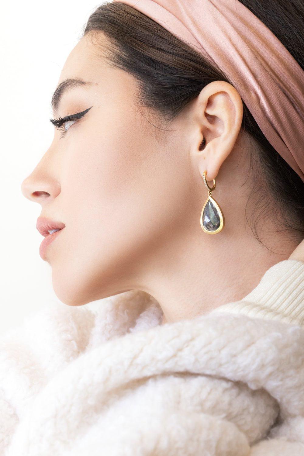 WITH LOVE-The Drop Earring-YELLOW GOLD