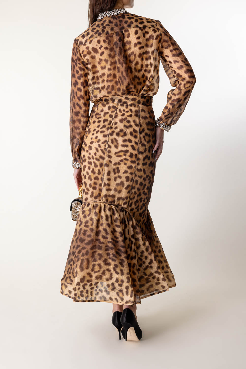 Crush Panelled Pencil Skirt-LEOPARD-1-CLOTHINGSKIRTMAXI-ZIMMERMANN