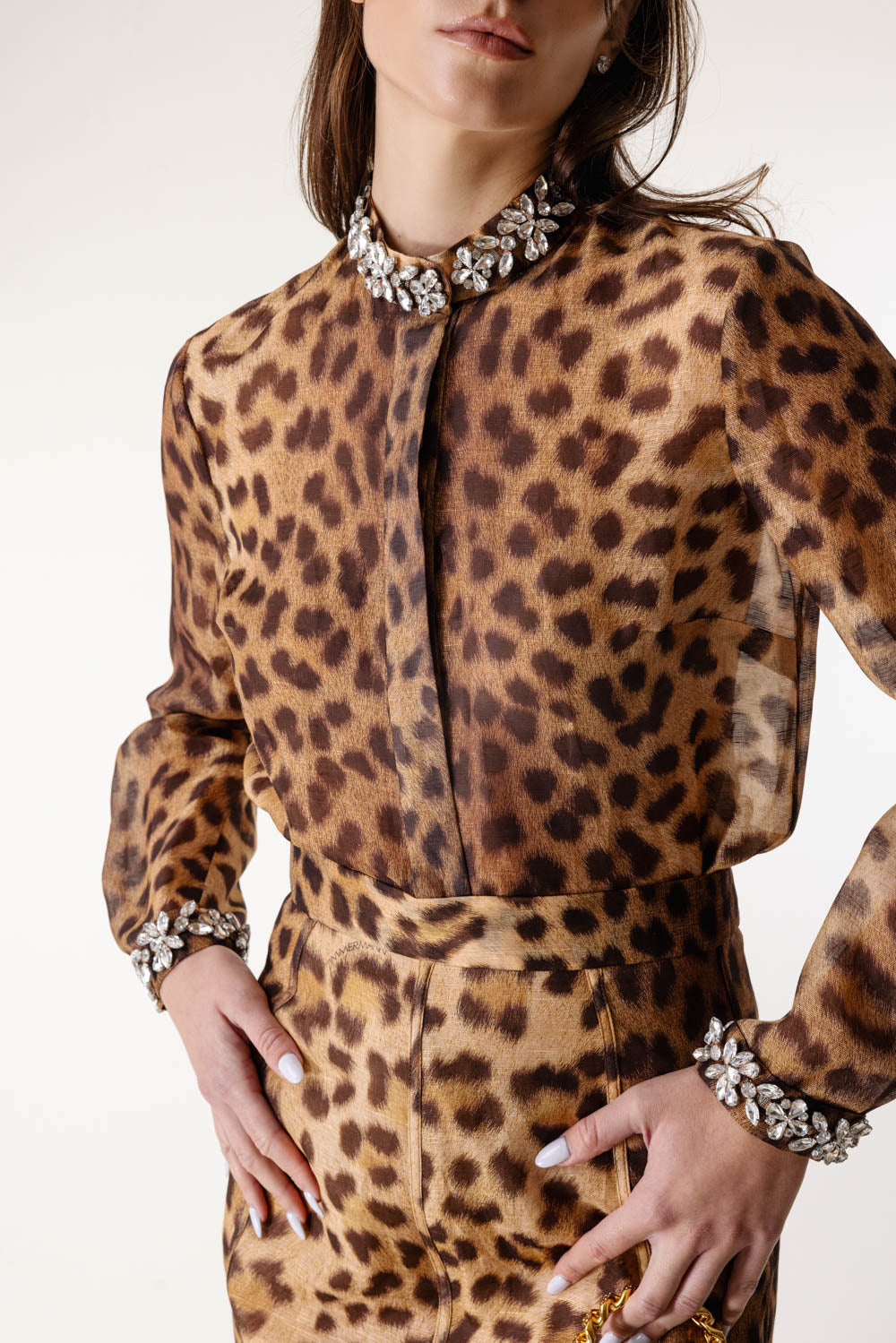 Crush Embellished Body Shirt-LEOPARD-0-CLOTHINGTOPBODYSUIT-ZIMMERMANN