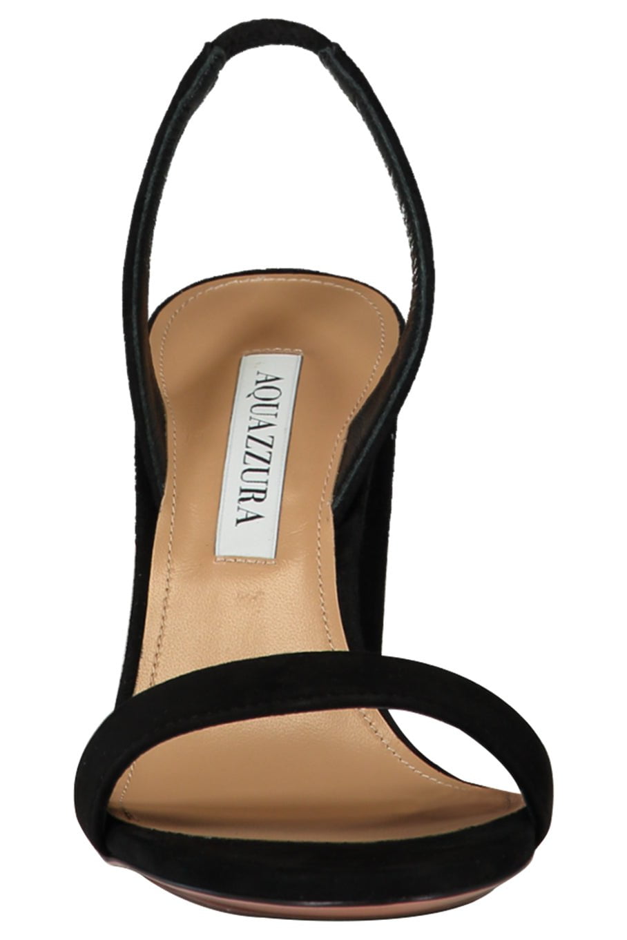 AQUAZZURA-So Nude Block Sandal - Black-