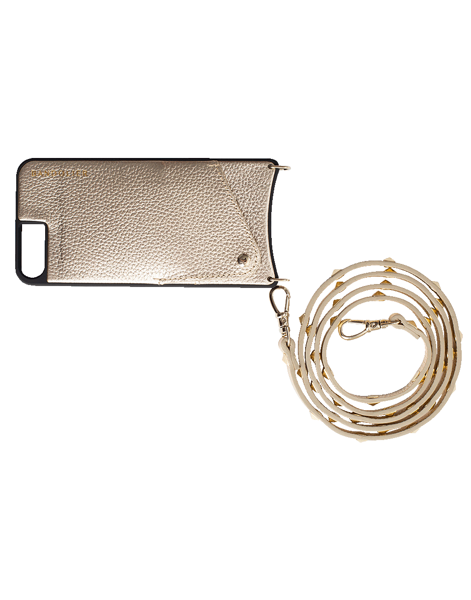 BANDOLIER-Sarah Pebble Leather Crossbody-GOLD