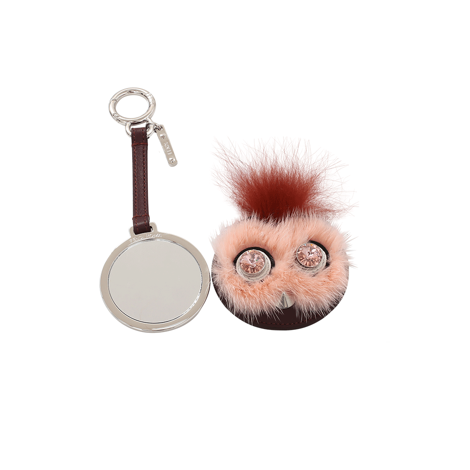 FENDI-Bug Mirror Keychain-RUST