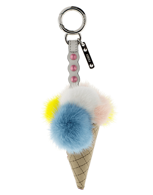 FENDI-Key Charms Ice Cream-WHITE