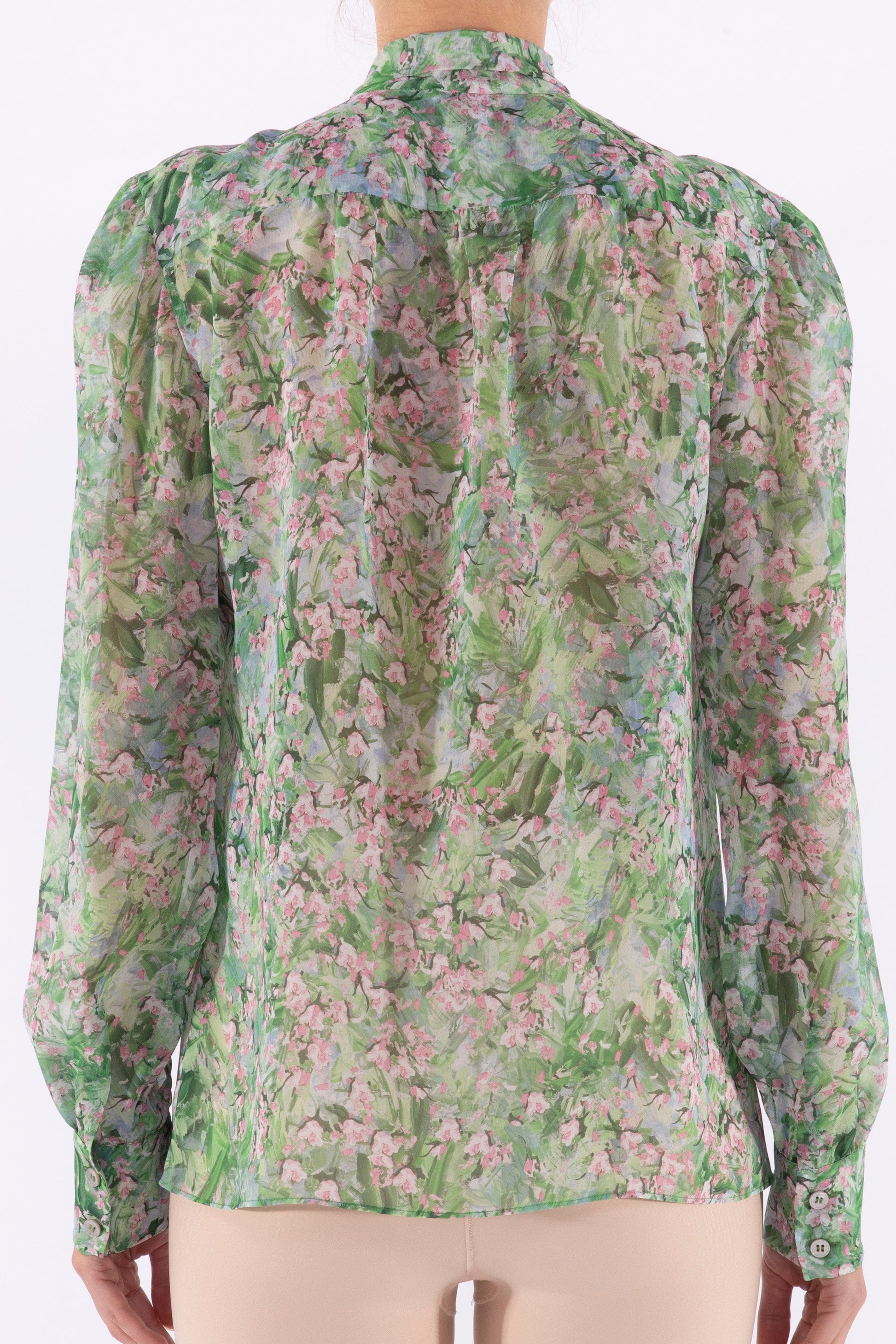 GIAMBATTISTA VALLI-Printed Georgette Blouse-