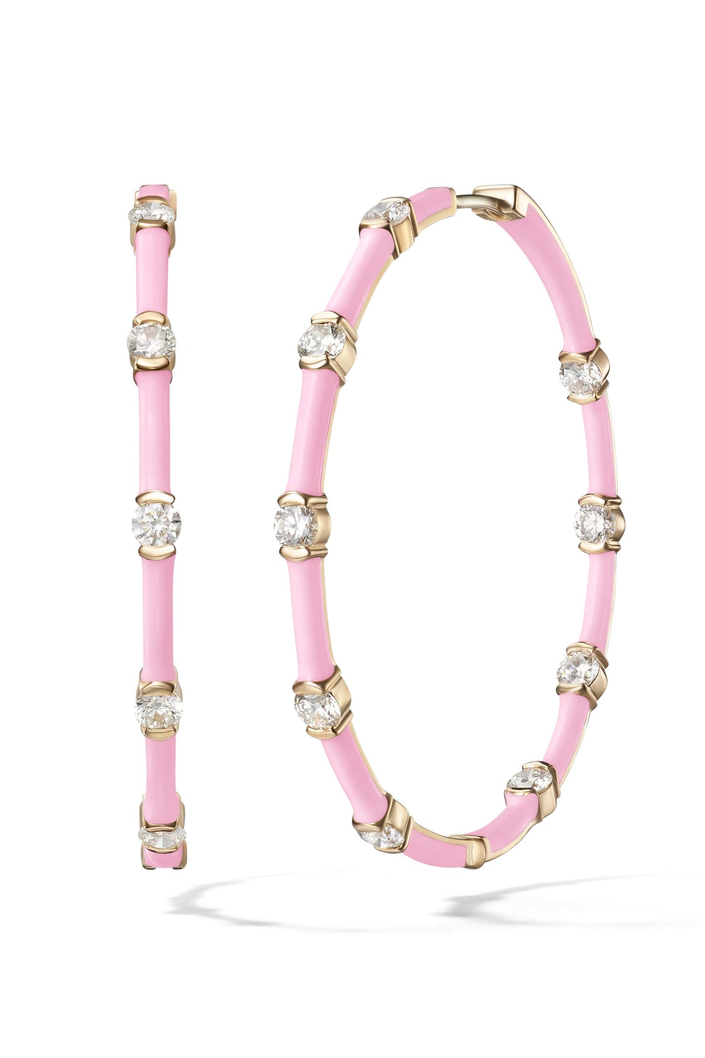 MELISSA KAYE-Marissa Pink Zea Hoops-